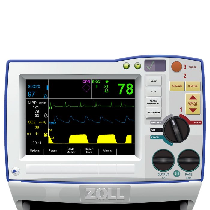 Zoll series defibrillator monitor avante