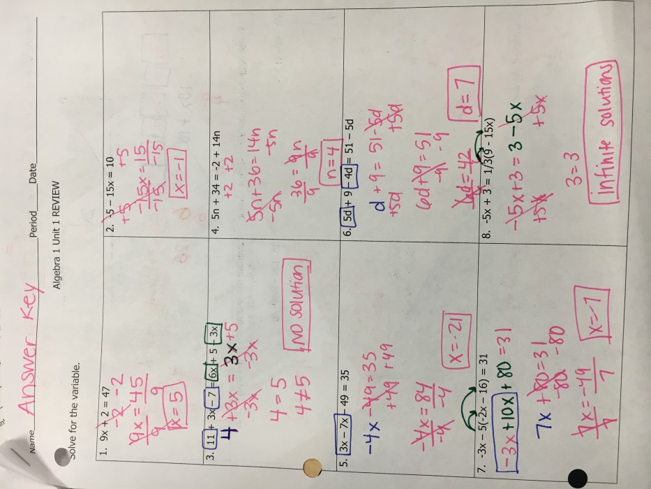 Unit 6 radical functions answer key