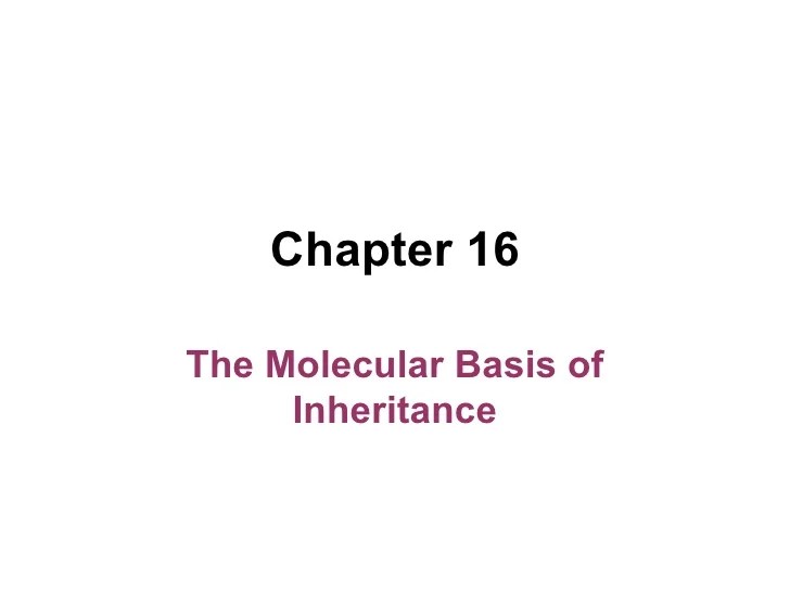 Replication inheritance