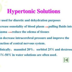 Findings indicating effective hypertonic infusion