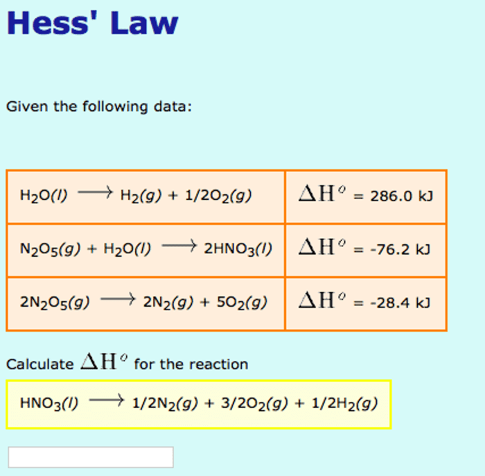 Enthalpy kilojoules kj